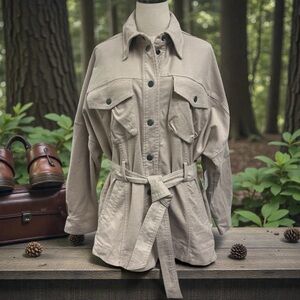 ***NWT*** We the Free Beige Belted Jacket